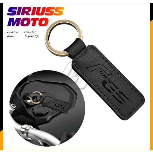 Motorcycle Cowhide Keychain Key Ring Case for BMW Motorrad F700GS F700 GS