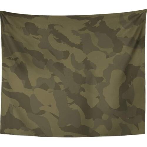 Black Camouflage Camo Marble Swimwear Design Natural Organic Military Chic Modern Boho Retro Trendy Blue Tapestry Home Decor