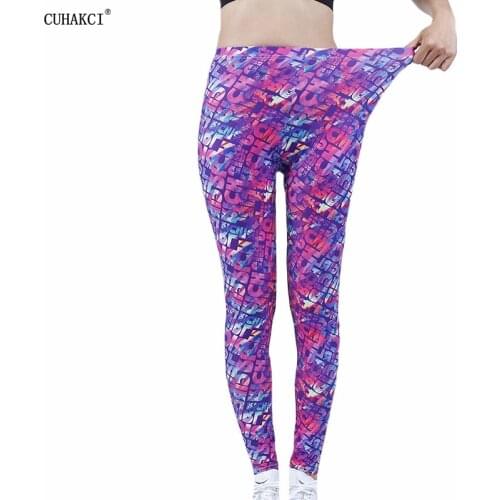 CUHAKCI Printed Ladies Yuga Pants Leggings Fitness Exercise Sports Sexy Push High Stretch Fitness Jeggings Clothes Slim Trousers