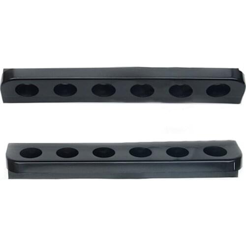 6 Holes Pool Stick Holder Stand Cue Rack Billiard Tool Space Saving Wall Mount Pool Cue Holder