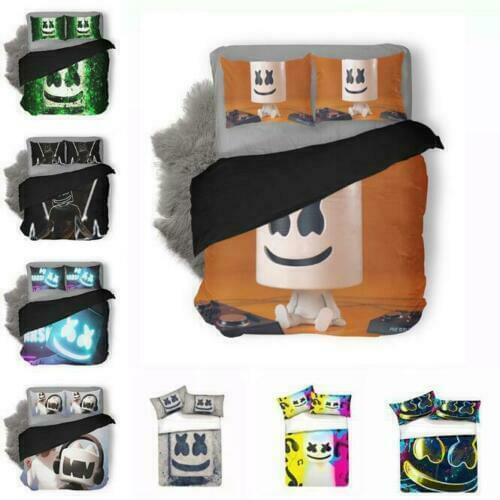 DJ Marshmello Home Textile Pillow Case 3D Bed Linen Duvet Covers Comforter Bedding Sets Bed Set Home Decor Bedding