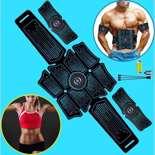 Muscle Electro Stimulator EMS Gym Electrostimulator Abdominal Electric Massager Training Apparatus ABS Machine Sport Fitness
