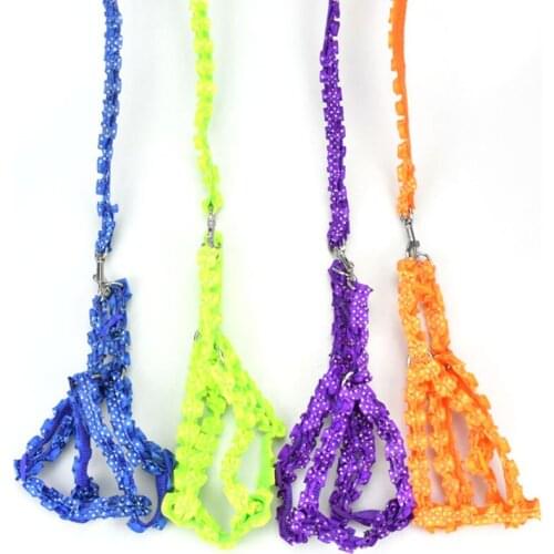 Lace Pet Dog Harness Leash Set Adjustable Puppy Cat Walking Nylon Harness for Dogs Cats Pet Lead Rope for Small Dogs