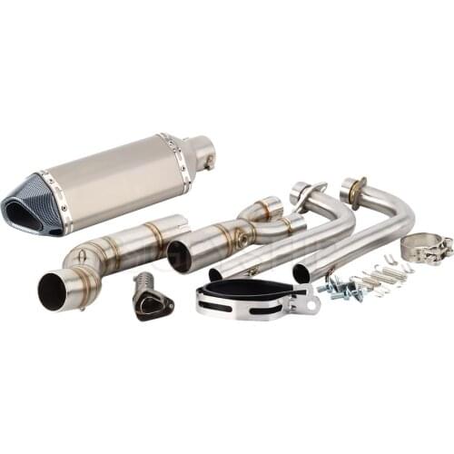 Motorcycle For Yamaha TMAX 560 2020 TMAX 530 2017 2018 2019 T MAX 530 Escape Slip-on Exhaust And Link Pipe System Decat Pipe