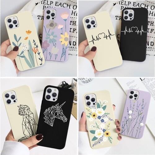 Soft TPU Case For Samsung S21 Ultra A02S A42 A41 A30 S20 FE Lite M51 M31 A91 S8 Plus S7 Edge Note 20 10 9 8 Cover Line Fundas