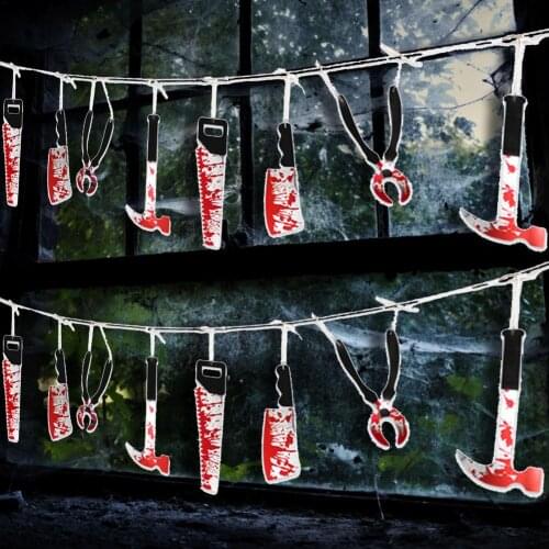 8/12Piece Set Halloween Cutter Hangings Scary Decor Props Party DIY Decor Bar Room Party Scary Decos Props Wall Sticker