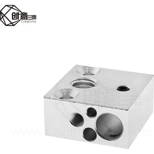 CR8 CR10 Heated Block CR10 Heat Block Aluminum For 3D Printer Extruder Hotend RepRap Bowden