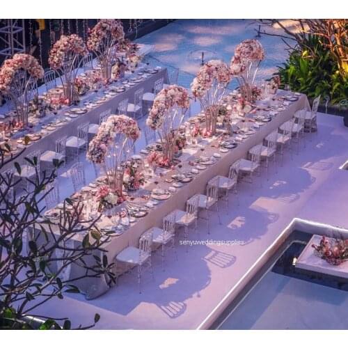 New style Wedding Centerpieces Artificial Flower Table Centre pieces Wedding Stage Decor senyu2405