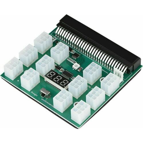 PCIE 12V 64 Pin to 12x 6 Pin Power Supply Server Adapter Breakout Board for HP 1200W 750W PSU Server GPU BTC Mining high quality