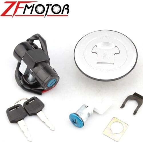 Motorcycle Ignition Switch Fuel Gas Cap Cover Lock & Keys For Honda CBR125 CBR125R R CBR 125 125cc