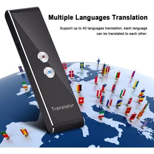 Portable T8 Smart Voice Speech Translator Two-Way Real Time 43 Multi-Language Translation For Learning Travelling Business Meet