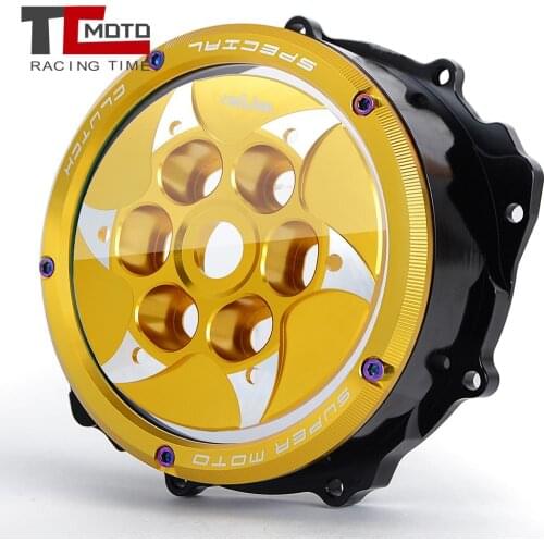 For MV AGUSTA Turismo Veloce 800 RC 800RC Brutale Dragster 800/RR 800RR Clear Clutch Cover & Spring Retainer Ring Accessories