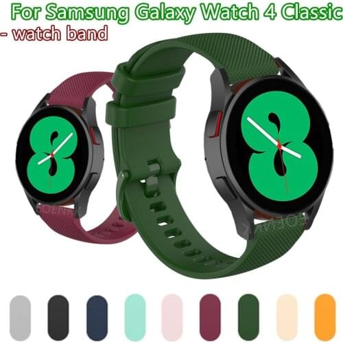 20 22mm Colorful Strap For Samsung Galaxy Watch 4 4 Classic Smartwatch Wrist Band For Samsung Galaxy Watch 3 Silicone Bracelet
