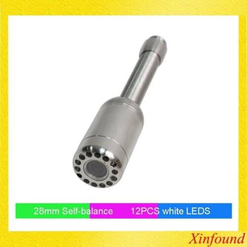 28mm Self-balance Pipe Drain Sewer Inspection Camera Head Replacement 28mm Self Balance Camera Head 12PCS white LEDS