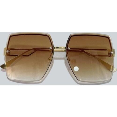 Gradient Rimless Sunglasses Women Men Square Luxury Vintage Sun Glasses For Female Brand Eyeglasses Oculos De Sol