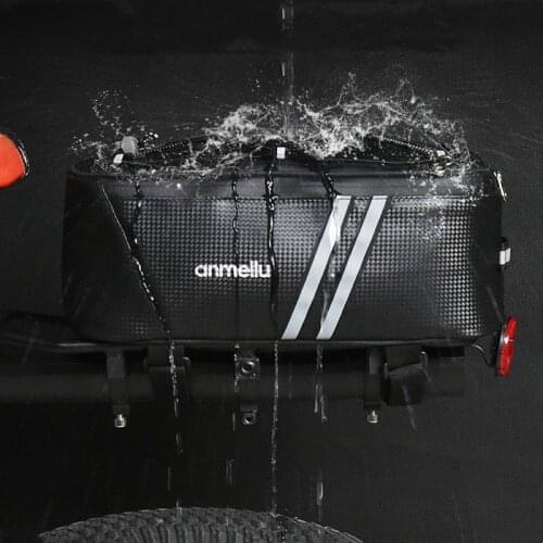 Bicycle Bag 8L Bike Saddle Bag Bike Tail Rear Bag MTB Bike Rack Trunk Bag Cover Waterproof For Cycling