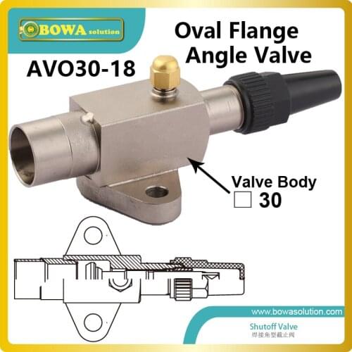 Angle shutoff valve with oval flange connection is best choice for piston compressor as it is easy,quick and better seal