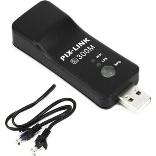 MAYITR 1pc Wireless Wi-Fi Repeater Signal Amplifier Extender Portable USB Network Adapter With RJ-45 Ethernet Cable For Smart TV