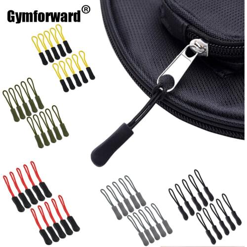 10pcs/set EDC Camping Bag Zipper Pulls Replacement Backpack Clothes Zip Cord Puller Slider Outdoor Camp Equipment Travel Kit