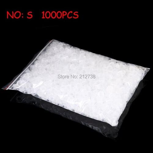 1000 pcs 8*9mm Good Small White Tattoo Ink Cups Caps New Designed Wide Cup Base Ink Cups Free Shipping