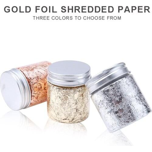 10g DIY Crafts Gold Leaf Foil Use For Interior Design And Artistic Work Resin Mold Fillings Flakes Aluminum Can Lid