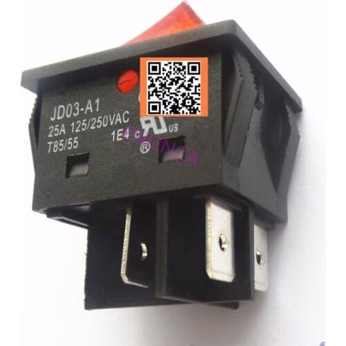 2pcs JD03 JD03-A1 25A 250VAC Rocker switch buttons