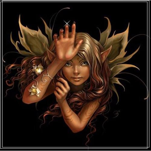 5D Diy Full diamond painting Flower Fairy,Little Girl with wings,angle diamond embroidery cross stitch mosaic Wall Sticker Gift