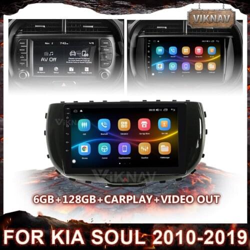 6G+128G Android 10.0 Head Unit For Kia Soul 2010 - 2019 Car Radio Multimedia Video Player Navigation GPS 2 din dvd Touch Screen