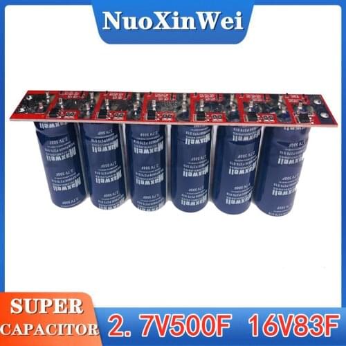 Automobile electric ballast 16V83F super capacitor rectifier 2.7V 500F automobile starting capacitor