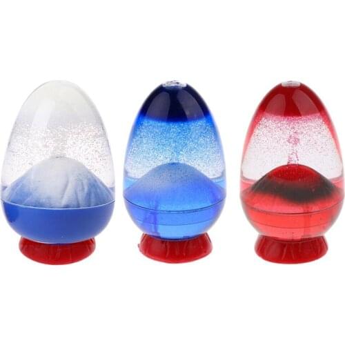 Home Decor Liquid Oil Volcano Sand Watch Craft Ornaments Wedding For Guests Decoration Home Gifts Accessories N1C1