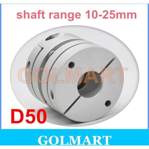 Dia 50mm Single Disc Coupling 10mm 12mm14mm 15mm 16mm 17mm 18mm 19mm 20mm 22mm 24mm Bore Size Motor Shaft Disk Coupler