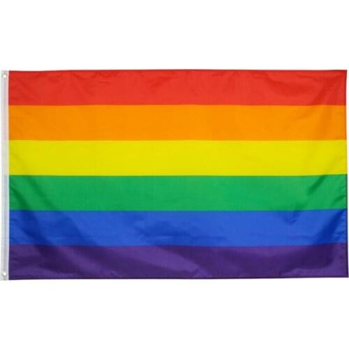 3x5ft LGBT Flags Lesbian Gay Pride Colorful Rainbow Banners Transgender Bisexual Pansexual Peace Home Garden Decor Parade Props
