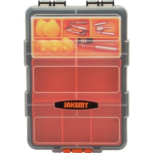 JAKEMY JM-Z20 Portable Lightweight Double-layer Mini Plastic Components Storage Box Tool Box for Small Parts