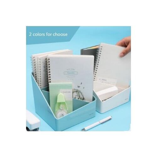 Multifunctional Pen Pencil Holder Candy Color Pen Container Desk Organizer Stand Plastic Pen Stationery Storage Box