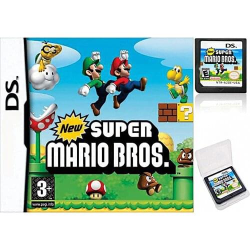 New Super Mario Brothers Game Card, Game Card with New Story, Play Levels, More Props for NDSi, NDSi ll/XL,NDS/DSL/DSI/2DS/3DS e