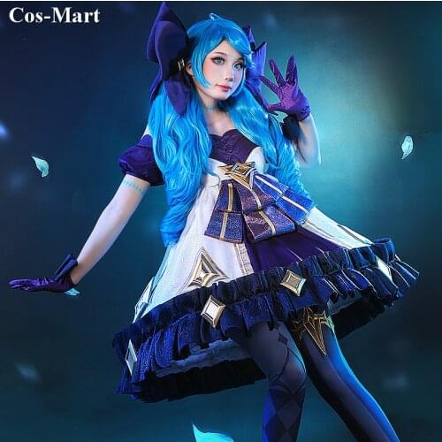 New Game LOL Gwen Cosplay Costume Ling Luo Dolls Elegant Lolita Dress Full Set Female Activity Party Role Play Clothing S-XL