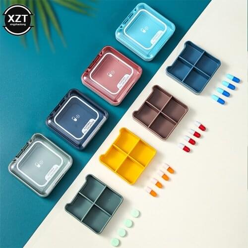 Outdoor Travel Portable Mini Pill Box Dispensed Pill Box For One Week Pill Storage Box Can Carried Travel Business Trip Pill Box