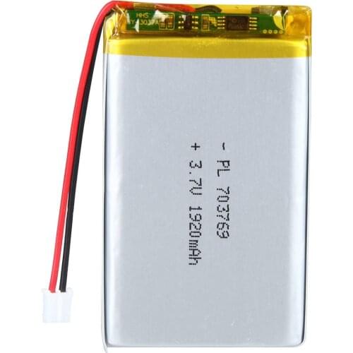Mejuew 3.7V 1920mAh 703769 Rechargeable Lipo Battery with JST Connector