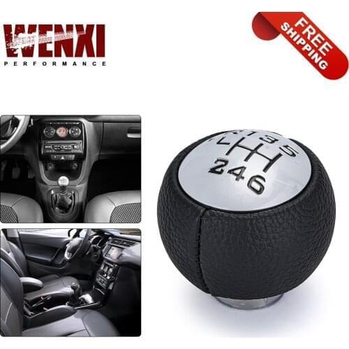 Gear Shift Knob Black 6 Speed For Peugeot 307 308 3008 407 5008 807