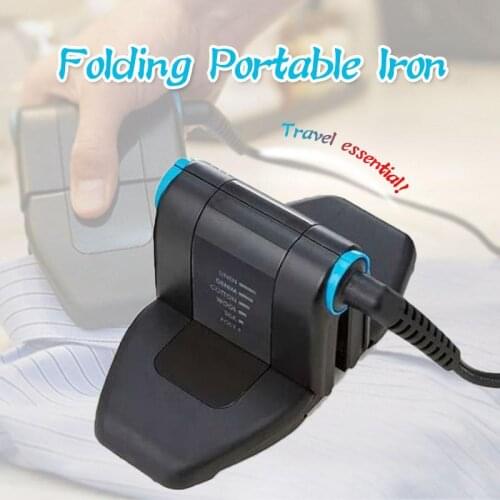 Mini Folding Portable Iron Compact Touchup and Perfect Foldable Travel Iron Fordable Mini Iron for Collar Ironing Machine