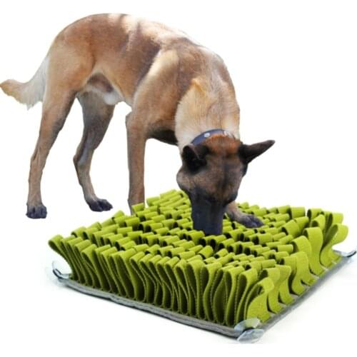 Pet Dog Sniffing Mat Find Food Training Blanket Play Toys Dog Snuffle Pad Slow Feeding Bowl Food Dispenser Carpet Puzzle Toy