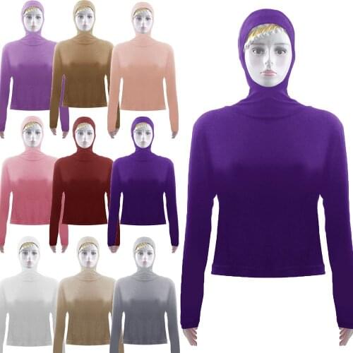 Summer Women Long Sleeve Hooded Top Shirt Sun Protection Tops Tee Stretch Swim Plain Hooded Pullover Tops Sunscreen Swim Wear