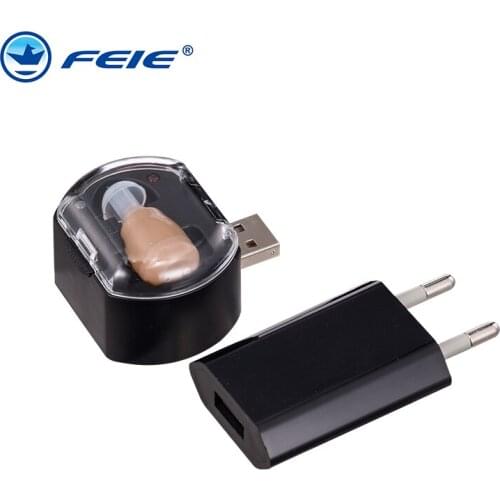 USB Rechargeable Hearing Amplifier Powerful Deaf Haring Aid Power Ear for Left & Right Ear S-219