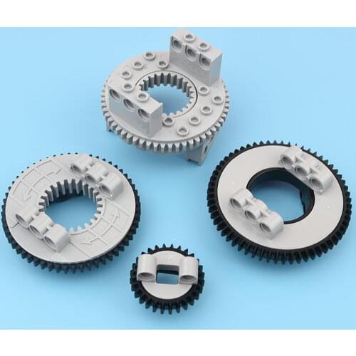 2855+2856 50163 18938+18939 99010+99009 High-tech building blocks 28-tooth turntable MOC turntable accessories parts toys
