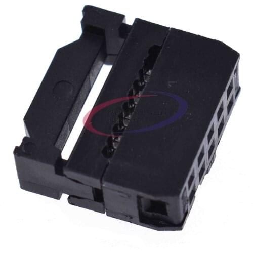 10PCS 2.54mm Pitch 2x5 Pin 10 Pin IDC Female Header Socket Connector FC-10