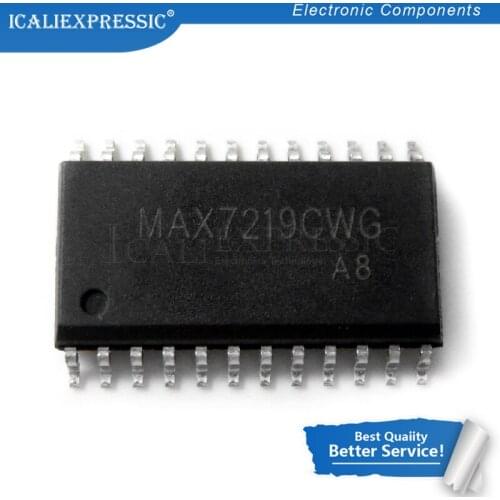 10PCS MAX7219EWG SOP24 MAX7219 SOP MAX7219CWG SMD new and original IC