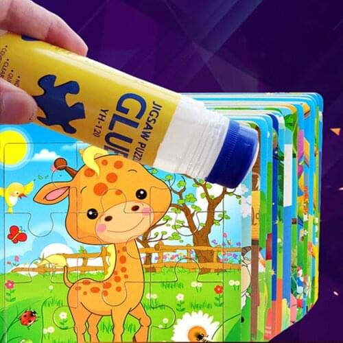120ml Non-toxic Eco-friendly Glue Jigsaw Puzzles Conserver Self Apply Fast Dry For Diy Sticking Paper Liquid Transparent Gel