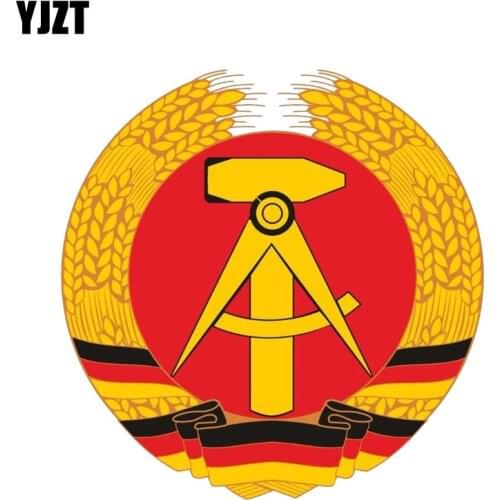 YJZT 13.9CM*14CM Car Accessories Germany Coat Of Arms Car Sticker Decal PVC 6-0416