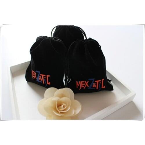 Velvet bag customized 2 color Logo velvet Gift Bags velvet Jewellry drawing Pouch