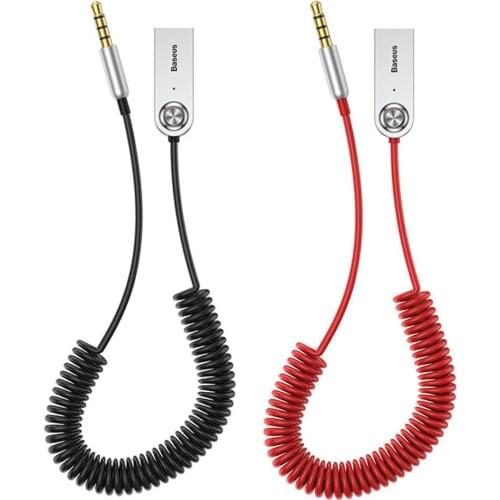 Baseus AUX Bluetooth Adapter Car 3.5mm Jack Dongle Cable Handfree Car Kit Audio Transmitter Auto Bluetooth 5.0 Receiver